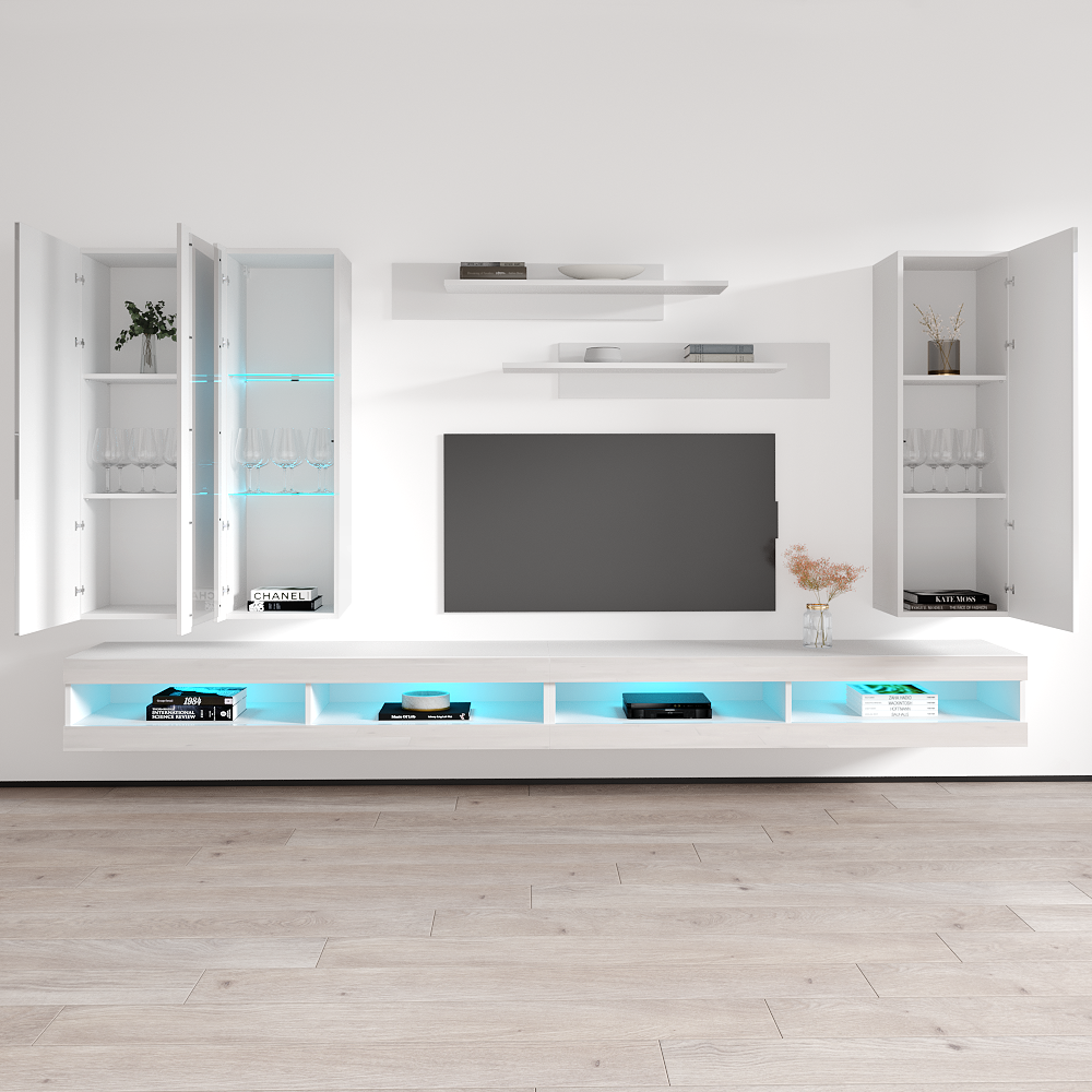 Fly E 34TV Floating Entertainment Center - Meble Furniture