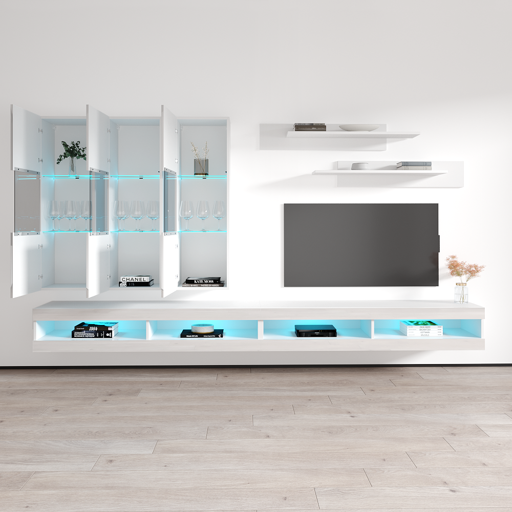 Fly E 34TV Floating Entertainment Center - Meble Furniture