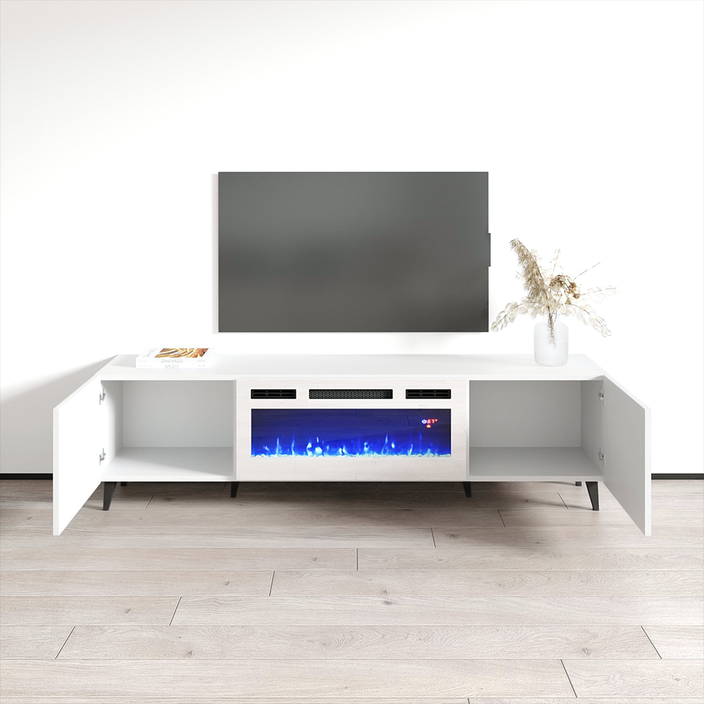 Pafos WH-EF Fireplace TV Stand - Meble Furniture