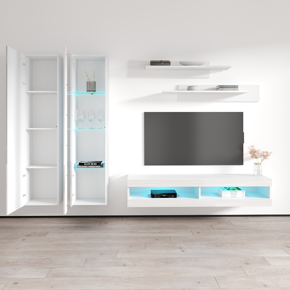 Fly A 34TV Floating Entertainment Center - Meble Furniture