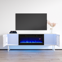 Laser BL-EF Floating Fireplace TV Stand - Meble Furniture